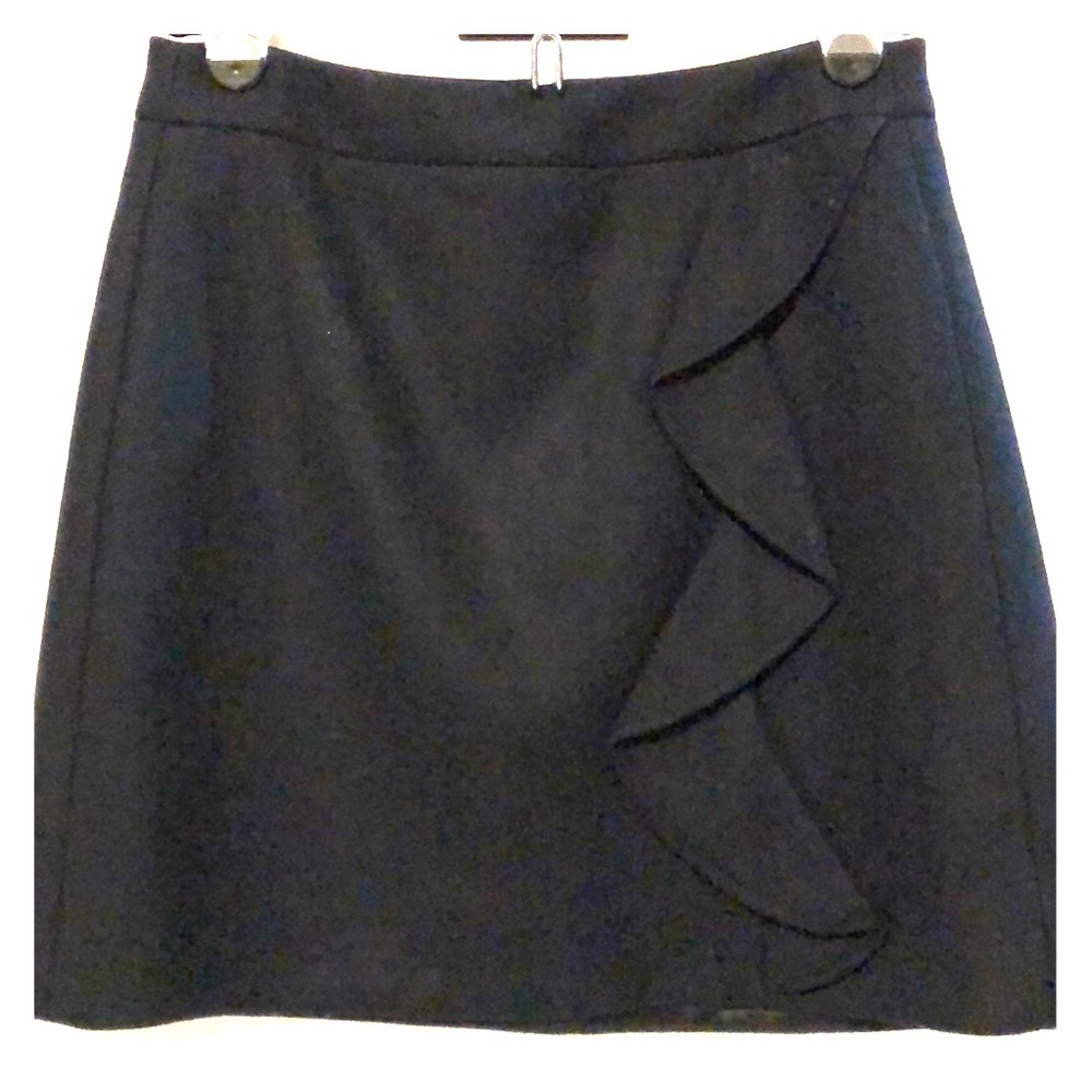J crew wool flannel mini skirt